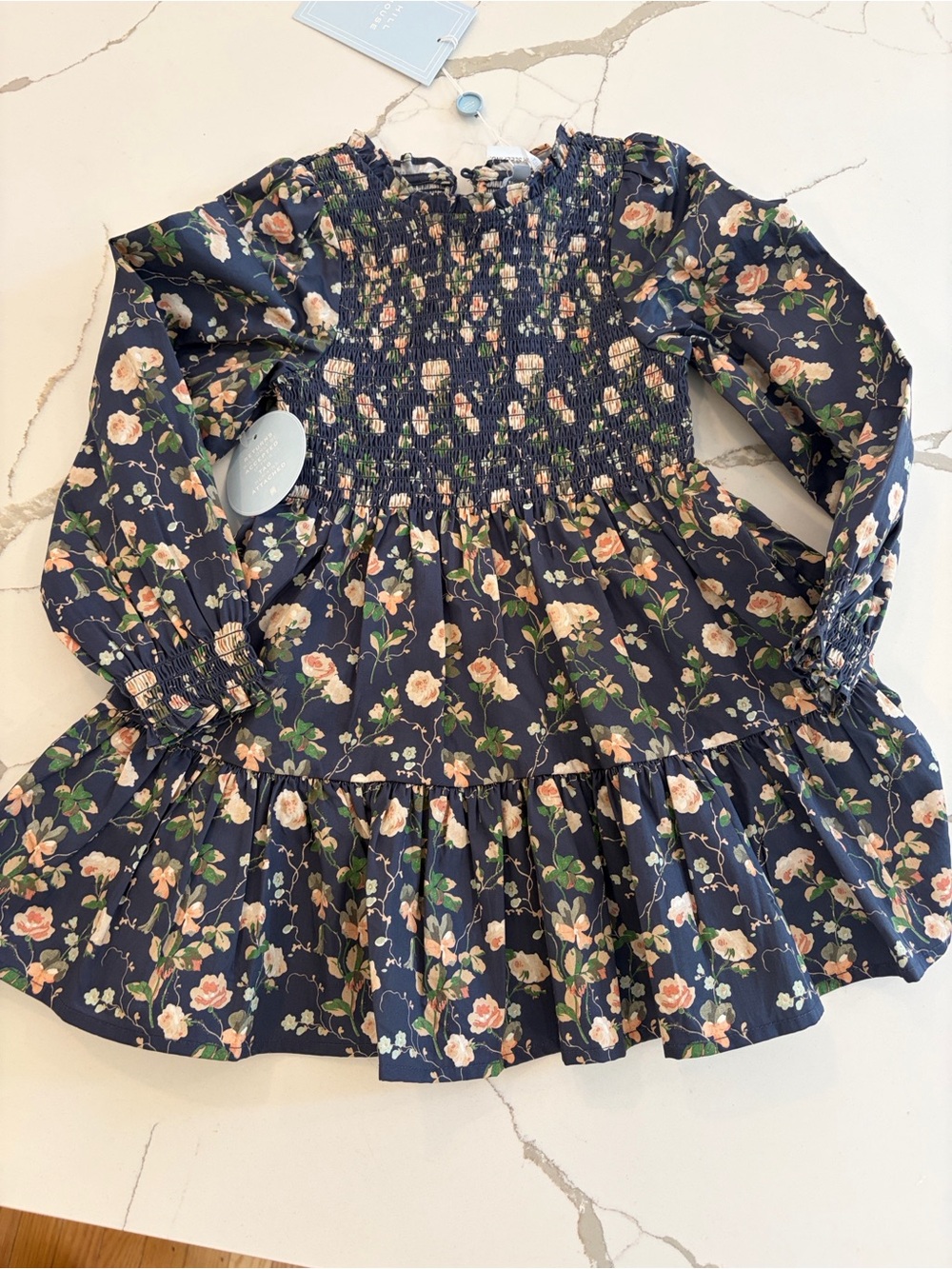Tiny Viviana nap dress bluebonnet navy